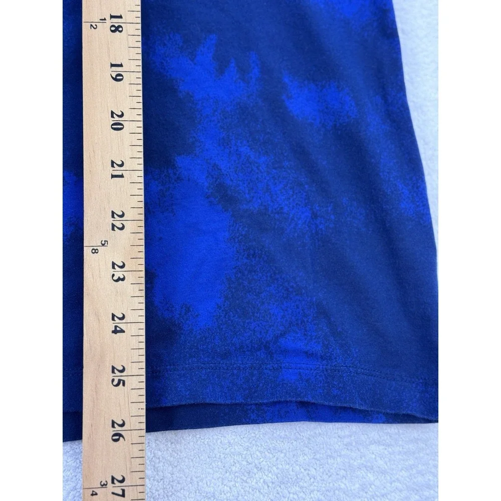 Michigan Embroidered Nike Tee Shirt Men XL Blue Camo Long Sleeve Crewneck